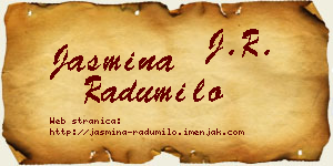 Jasmina Radumilo vizit kartica